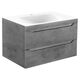 Купить База под раковину Fine 800 подвесная, 2 выкатных ящика soft close, Beton, , шт (vmc-2f800bt) по цене 19456 руб., в Санкт-Петебруге в интернет магазине 100-Систем, а также дургие товары Vincea из раздела Тумбы под раковину и Мебель для ванной комнаты
