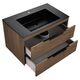Купить База под раковину Chiara 2D 800 подвесная, 2 выкатных ящика soft-close, T.Oak, , шт (vmc-2c2800to) по цене 20729 руб., в Санкт-Петебруге в интернет магазине 100-Систем, а также дургие товары Vincea из раздела Тумбы под раковину и Мебель для ванной комнаты
