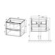 Купить База под раковину Paola 600 подвесная, 2 выкатных ящика soft close, Beton, , шт (vmc-2p600bt) по цене 17641.5 руб., в Санкт-Петебруге в интернет магазине 100-Систем, а также дургие товары Vincea из раздела Тумбы под раковину и Мебель для ванной комнаты