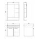 Купить COMFORTY. Тумба-умывальник "Рига-60" дуб сонома с раковиной COMFORTY 9335-60 (00004142213) по цене 22330 руб., в Санкт-Петебруге в интернет магазине 100-Систем, а также дургие товары COMFORTY из раздела Тумбы с умывальником и Мебель для ванной комнаты