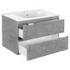 Купить База под раковину Vico 800 подвесная, 2 выкатных ящика soft close, Beton, , шт (vmc-2v800bt) по цене 22411 руб., в Санкт-Петебруге в интернет магазине 100-Систем, а также дургие товары Vincea из раздела Тумбы под раковину и Мебель для ванной комнаты