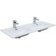 Купить Раковина Aquanet Flat 120 (двойная) белая (00254367) по цене 26630 руб., в Санкт-Петебруге в интернет магазине 100-Систем, а также дургие товары AQUANET из раздела Встраиваемые раковины и Раковины и пьедесталы