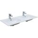 Купить Раковина Aquanet Flat 120 (двойная) белая (00254367) по цене 26630 руб., в Санкт-Петебруге в интернет магазине 100-Систем, а также дургие товары AQUANET из раздела Встраиваемые раковины и Раковины и пьедесталы