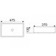 Купить CeramaLux 9103MB Раковина накладная 47 см (9103mb) по цене 11200 руб., в Санкт-Петебруге в интернет магазине 100-Систем, а также дургие товары CeramaLux из раздела Накладные раковины и Раковины и пьедесталы