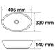 Купить CeramaLux NC 7138BW Раковина накладная 41 см (7138bw) по цене 8400 руб., в Санкт-Петебруге в интернет магазине 100-Систем, а также дургие товары CeramaLux из раздела Накладные раковины и Раковины и пьедесталы
