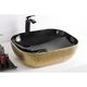 Купить Раковина-чаша CeramaLux 50 D1302H0 Золото Черная (D1302H022) по цене 7300 руб., в Санкт-Петебруге в интернет магазине 100-Систем, а также дургие товары CeramaLux из раздела Накладные раковины и Раковины и пьедесталы