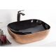 Купить Раковина-чаша CeramaLux 50 D1302H0 Бронза Черная (d1302h024) по цене 7300 руб., в Санкт-Петебруге в интернет магазине 100-Систем, а также дургие товары CeramaLux из раздела Накладные раковины и Раковины и пьедесталы
