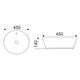 Купить CeramaLux NC D1306H025 Раковина накладная  45 см (d1306h025) по цене 7300 руб., в Санкт-Петебруге в интернет магазине 100-Систем, а также дургие товары CeramaLux из раздела Накладные раковины и Раковины и пьедесталы