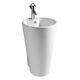 Купить Раковина CeramaLux 52 B134B Белая (b134b) по цене 30450 руб., в Санкт-Петебруге в интернет магазине 100-Систем, а также дургие товары CeramaLux из раздела Напольные раковины и Раковины и пьедесталы