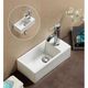 Купить CeramaLux N 9048DL Раковина накладная  41 см (9048DL) по цене 8400 руб., в Санкт-Петебруге в интернет магазине 100-Систем, а также дургие товары CeramaLux из раздела Подвесные раковины и Раковины и пьедесталы