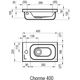 Купить Раковина Ravak Chrome 400 Белая левая (xjgl1100000) по цене 10890 руб., в Санкт-Петебруге в интернет магазине 100-Систем, а также дургие товары RAVAK из раздела Подвесные раковины и Раковины и пьедесталы