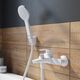 Купить Смеситель для ванны Iddis Ray RAYWT02i02 Белый (raywt02i02) по цене 18990 руб., в Санкт-Петебруге в интернет магазине 100-Систем, а также дургие товары IDDIS из раздела Смесители с коротким изливом и Смесители для ванны и душа