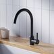 Купить D3007022 Logic кухонный смеситель поворотный, черный (d3007022) по цене 3390 руб., в Санкт-Петебруге в интернет магазине 100-Систем, а также дургие товары Dorff из раздела Рычажные смесители и Смесители для кухни