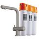 Купить Комплект Nagano-P + Pure drop Lite (leningrad grey) (4219.8028P) по цене 33988 руб., в Санкт-Петебруге в интернет магазине 100-Систем, а также дургие товары Omoikiri из раздела Смесители с подключением фильтра и Смесители для кухни