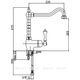 Купить Смеситель Cezares Margot MARGOT-LLM2-01-Bi для кухонной мойки (margot-llm2-01-bi) по цене 31890 руб., в Санкт-Петебруге в интернет магазине 100-Систем, а также дургие товары CEZARES из раздела Рычажные смесители и Смесители для кухни
