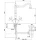 Купить Смеситель Cezares Lord LORD-LS2-02 для раковины (LORD-LS2-02) по цене 42240 руб., в Санкт-Петебруге в интернет магазине 100-Систем, а также дургие товары CEZARES из раздела Вентильные смесители и Смесители для раковины