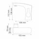 Купить Berkel 4803 Смеситель для умывальника (4803) по цене 15620 руб., в Санкт-Петебруге в интернет магазине 100-Систем, а также дургие товары WasserKRAFT из раздела Рычажные смесители и Смесители для раковины