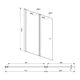 Купить Шторка для ванны Aquanet Alfa 4 NF6222-pivot , прозрачное стекло (00196049) по цене 24020 руб., в Санкт-Петебруге в интернет магазине 100-Систем, а также дургие товары AQUANET из раздела Стеклянные шторки для ванн и Сантехника