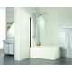 Купить Шторка для ванны Azario MERRIT 700х1500 (NF6211 BLACK) по цене 9600 руб., в Санкт-Петебруге в интернет магазине 100-Систем, а также дургие товары Azario из раздела Стеклянные шторки для ванн и Сантехника