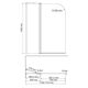 Купить Leine 35P02-110 Fixed Стеклянная шторка на ванну (35p02-110) по цене 32500 руб., в Санкт-Петебруге в интернет магазине 100-Систем, а также дургие товары WasserKRAFT из раздела Стеклянные шторки для ванн и Сантехника