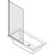 Купить Шторка для ванны WasserKRAFT 48P01-80LM 145х7х86, профиль хром, ориентация левая (48p01-80lm) по цене 19856 руб., в Санкт-Петебруге в интернет магазине 100-Систем, а также дургие товары WasserKRAFT из раздела Стеклянные шторки для ванн и Сантехника