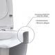 Купить Унитаз BERGES подвестной EGO XL 54 см, сиденье дюропласт Toma Slim SO, микролифт, быстросьем (082118) по цене 20990 руб., в Санкт-Петебруге в интернет магазине 100-Систем, а также дургие товары BERGES из раздела Унитазы подвесные и Унитазы
