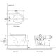 Купить Унитаз подвесной Aquanet Rimless Cetus W Short LX-1900 (CETUS W SHORT) по цене 19650 руб., в Санкт-Петебруге в интернет магазине 100-Систем, а также дургие товары AQUANET из раздела Унитазы подвесные и Унитазы