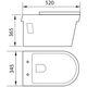 Купить Унитаз подвесной Aquanet Rimless Glide-W CL-11042 (glide-w) по цене 12500 руб., в Санкт-Петебруге в интернет магазине 100-Систем, а также дургие товары AQUANET из раздела Унитазы подвесные и Унитазы