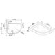 Купить Поддон для душа Cezares Tray R550 120х100 см акриловый L (tray-a-rh-120/100-550-15-w-l) по цене 31700 руб., в Санкт-Петебруге в интернет магазине 100-Систем, а также дургие товары CEZARES из раздела Нестандартные и Душевые поддоны
