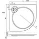 Купить Поддон для душа Cezares Tray R 90-550 радиальный (tray-s-r-90-550-56-w) по цене 27100 руб., в Санкт-Петебруге в интернет магазине 100-Систем, а также дургие товары CEZARES из раздела Сегмент (четверть круга) и Душевые поддоны