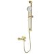 Купить Смеситель для ванны с душевым гарнитуром WONZON & WOGHAND ALFA, Брашированное золото (WW-AE3205-BG) (ww-ae3205-bg) по цене 19075 руб., в Санкт-Петебруге в интернет магазине 100-Систем, а также дургие товары WONZON & WOGHAND из раздела Смесители с коротким изливом и Смесители для ванны и душа