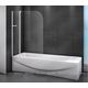 Купить Шторка на ванну CEZARES RELAX-V-11-100/140-C-Bi (relax-v-11-100/140-c-bi) по цене 15100 руб., в Санкт-Петебруге в интернет магазине 100-Систем, а также дургие товары CEZARES из раздела Стеклянные шторки для ванн и Сантехника